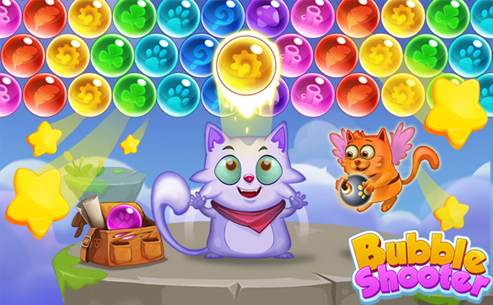 Bubble Shooter Cat Pop Sonat Game